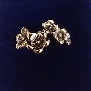 Sterling Silver Plumeria Ring Size 7